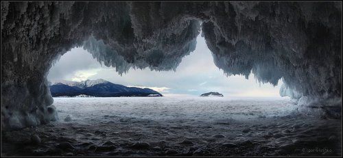 Из-под портьеры