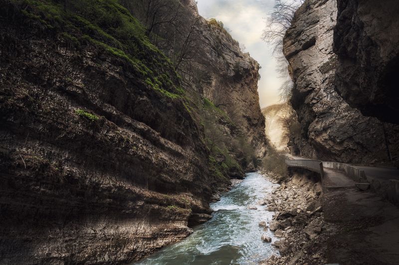 природа, пейзаж, трэвел, река, горы, ущелье Чегемphoto preview