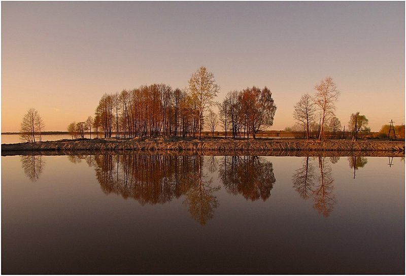 весна, природа, пейзаж, озеро Отражение...photo preview