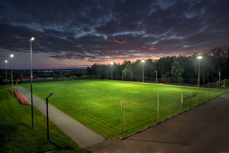 #футбол #подмосковье #спорт #фифа2018 #чехов #чеховвид #фк_венюково #пейзаж #россия #закат #накрыше #романтика #красота #верим Стадион \