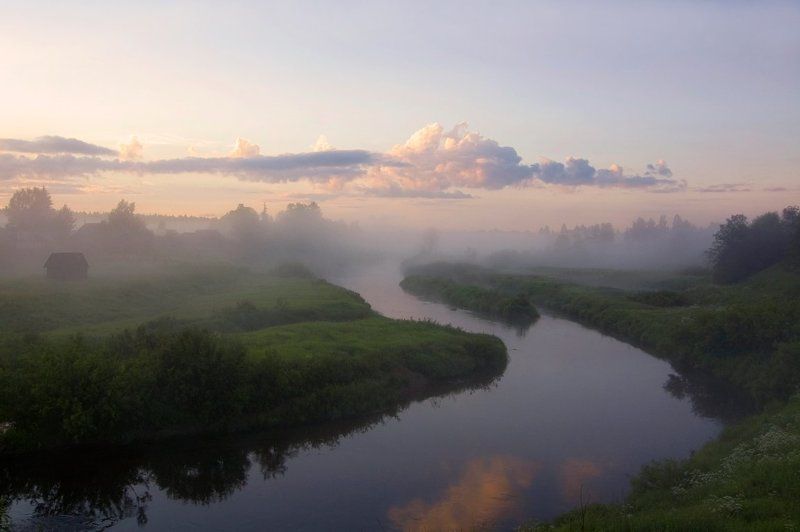 река,вечер,ночь,лето,оредеж Летоphoto preview