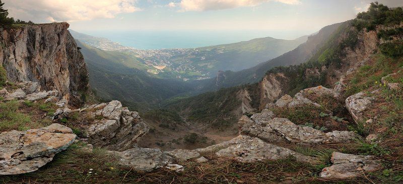 ялта, ай-петри, крым пейзаж с моремphoto preview