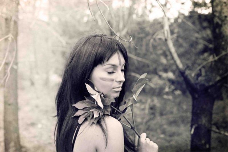 амазонка, девушка, портрет, bw photo preview