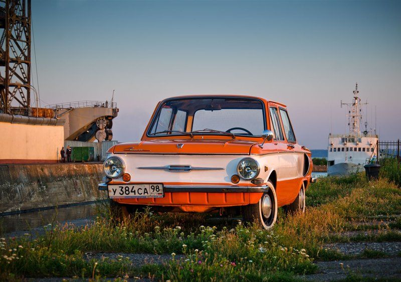 заз, запорожец, ушастый, оранжевый, советский, заз-968 photo preview