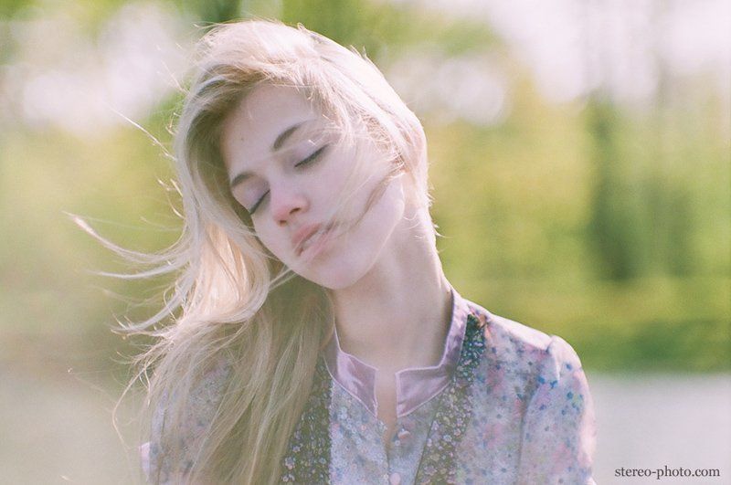 зенит, пленка, девушка, портрет photo preview