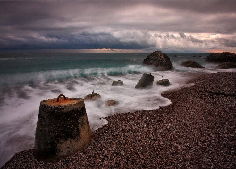 Автор: Петриченко Валерий вечер, зима, кацивели, крым, море, январь, Петриченко Валерий