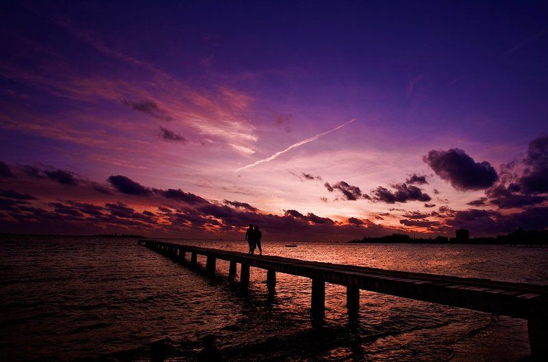 noumea, sea, sunset, ocean, beach, kids photo preview