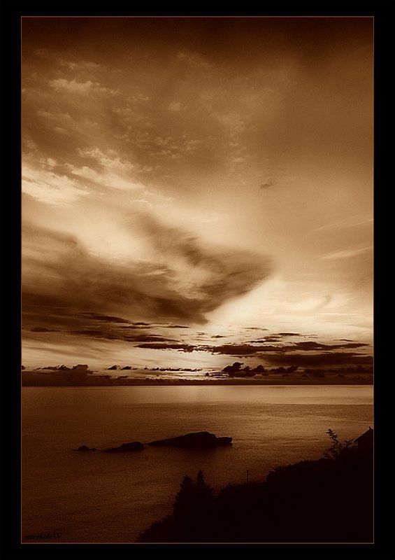 закат Закат в сепию...photo preview