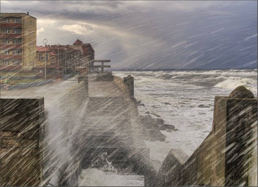 море,шторм,зима, Павел Дунюшкин