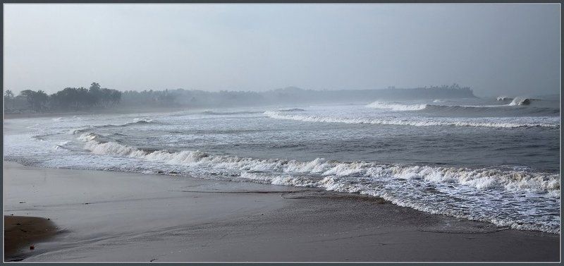 индия, гоа, аравийское море, берег, непогода, волны Сегодня не искупаешься...photo preview