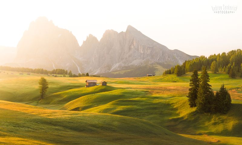 плато, доломиты, август, alpedisiusi, italy Этюд на платоphoto preview