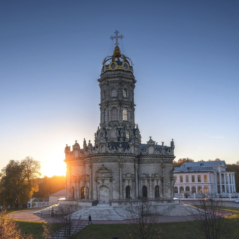 осень,храм,закат,солнце,усадьба,россия,подольск В лучах солнечного света!photo preview