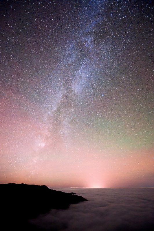 горы,облака,ночь,звезды,млечный путь Halloween над Гурзуфомphoto preview