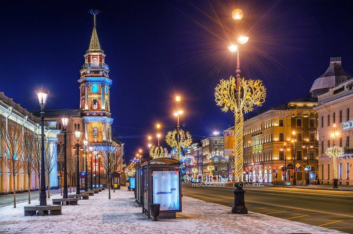 санкт-петербург, невский проспект, новый год, Юлия Батурина