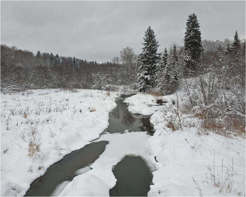 река, деревья, пейзаж, проталины Областной пейзажphoto preview