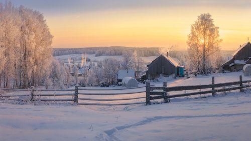 Закат самого короткого дня в году