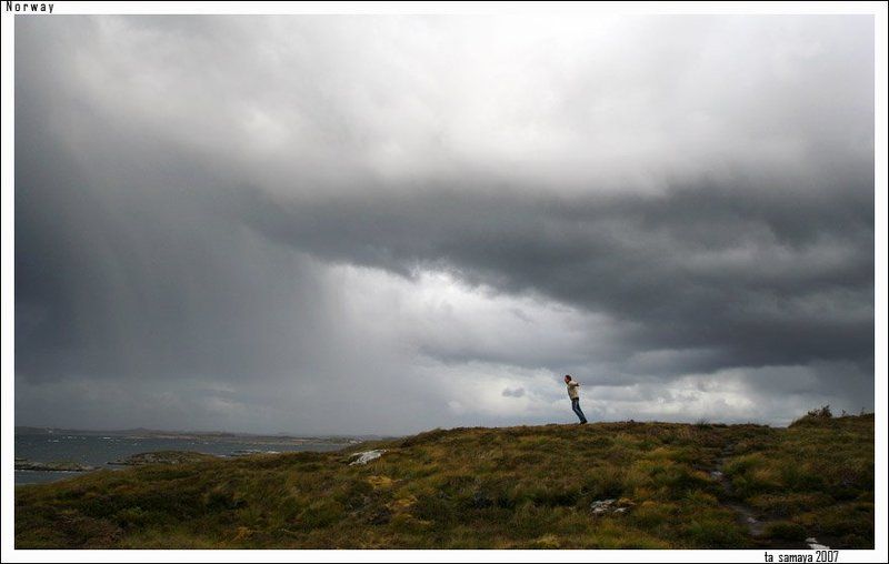 норвегия, океан Сила ветраphoto preview