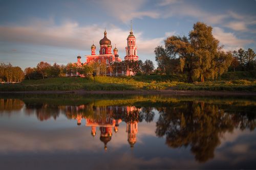 Вечерние краски заката.