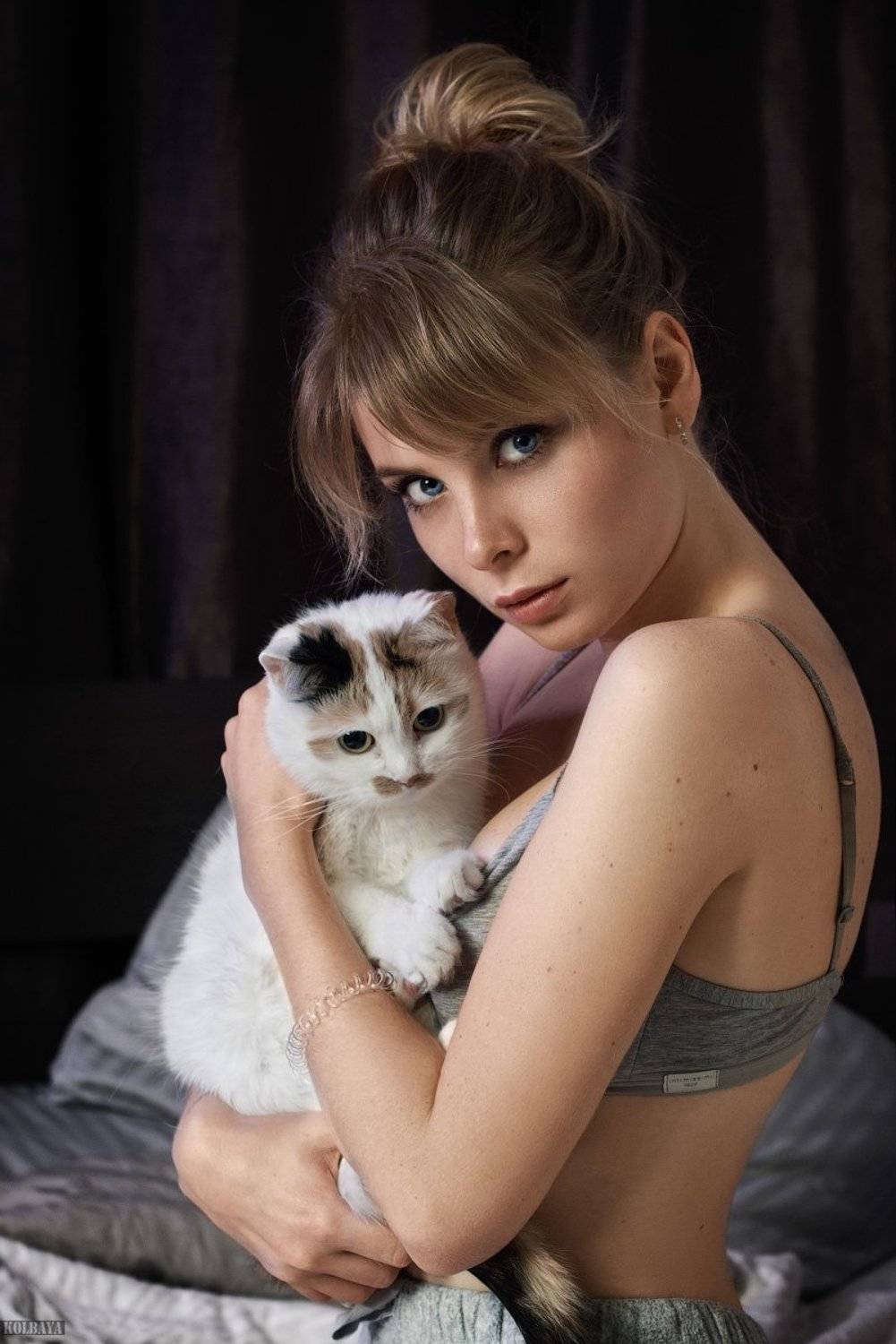 портрет, кошка, Колбая Александр