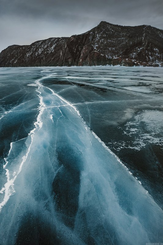 байкал, россия, природа, озеро, зима, путешествие, пейзаж Трещины Байкалаphoto preview