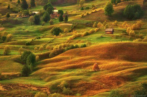 Последние лучи ласкают карпатские склоны