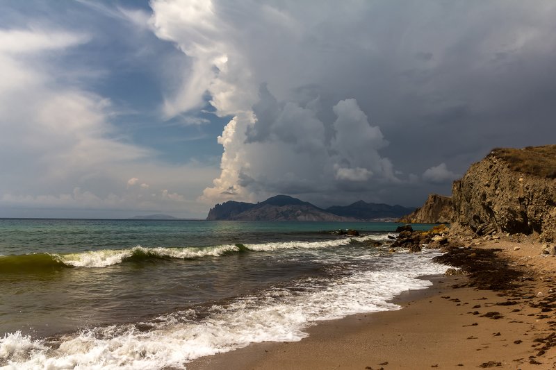 пейзаж, крым, море, черное Накрывает...photo preview