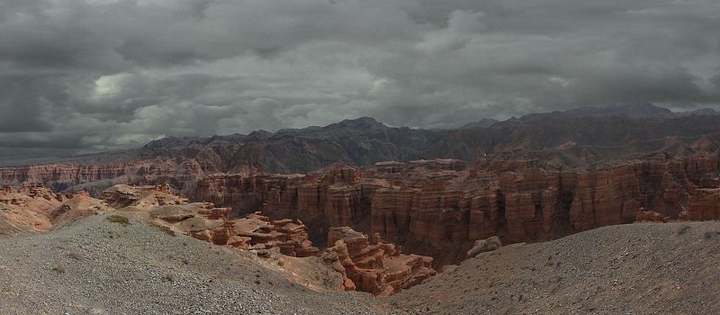 каньон, тучи, дилина Долина ведьм.photo preview