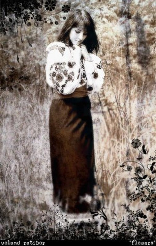 tradition uktaine girl portrait ethno photoshop Flowers...photo preview