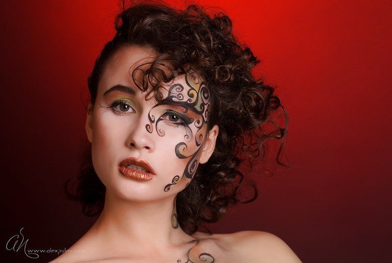 glamour, face, art, девушка, ажур, визаж, мэйк Face Artphoto preview