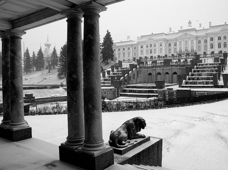 петергоф, петродворец, зима, снег, дожить до весны, депрессивный питер ***photo preview