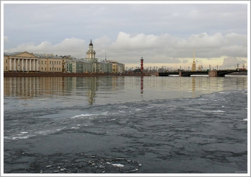 петербург нева лед Невская классическаяphoto preview