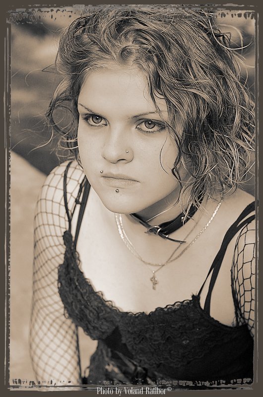 alena, gothic, portrait, girl Алена и глазаphoto preview