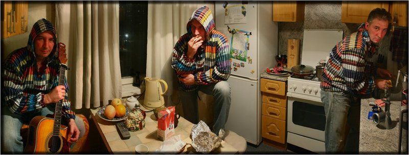 Кухоннопанорамная импровизация. Три в одном или один в трех.photo preview