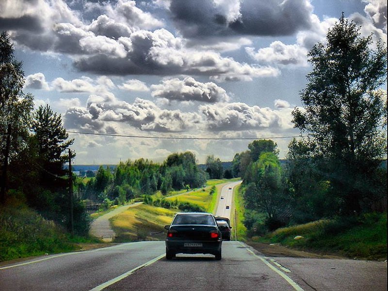путешествия Поездка в солнечный день.photo preview