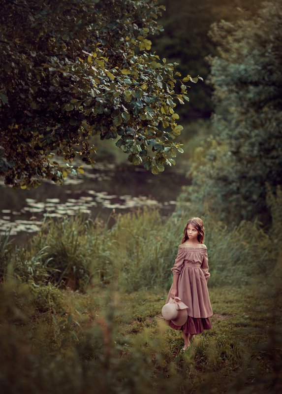 девочка, вечер, лето, детский фотограф, портретный фотограф photo preview