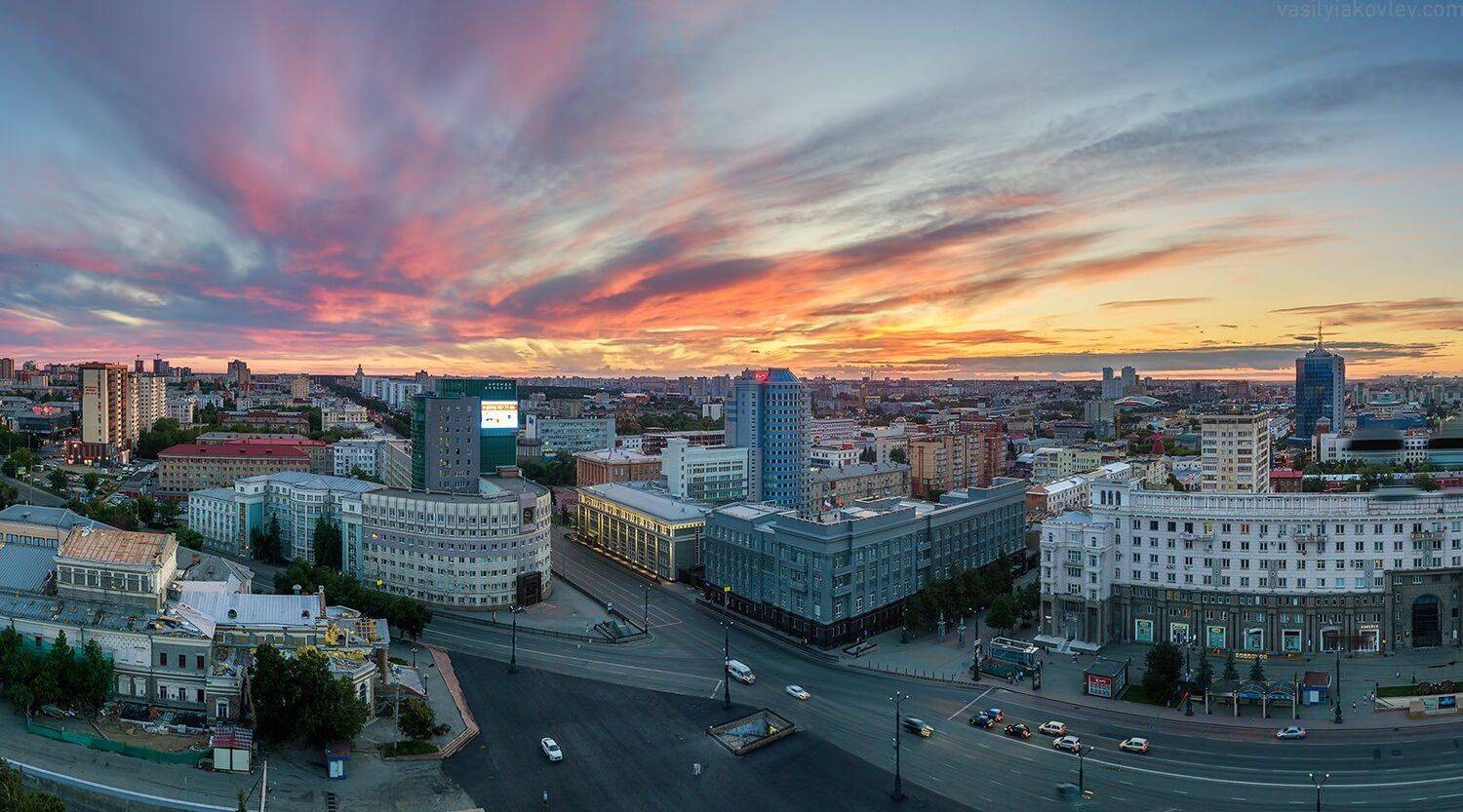 Вечерний Челябинск. Автор: Василий Яковлев челябинск, Василий Яковлев