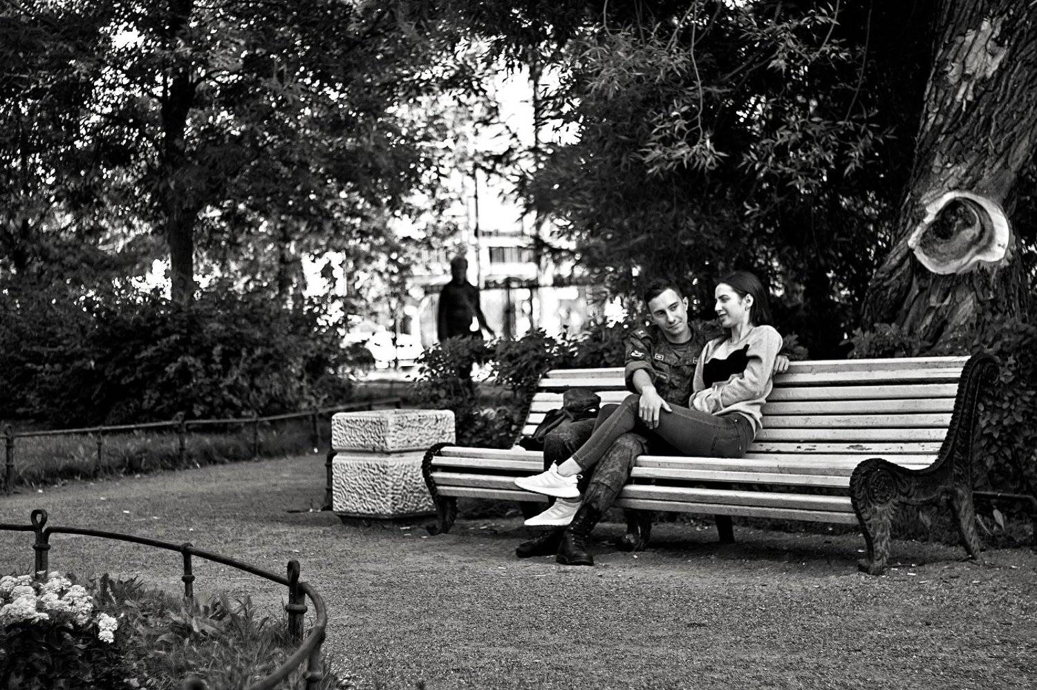 влюбленные, свидание, улица, город, Ярина Яриловец