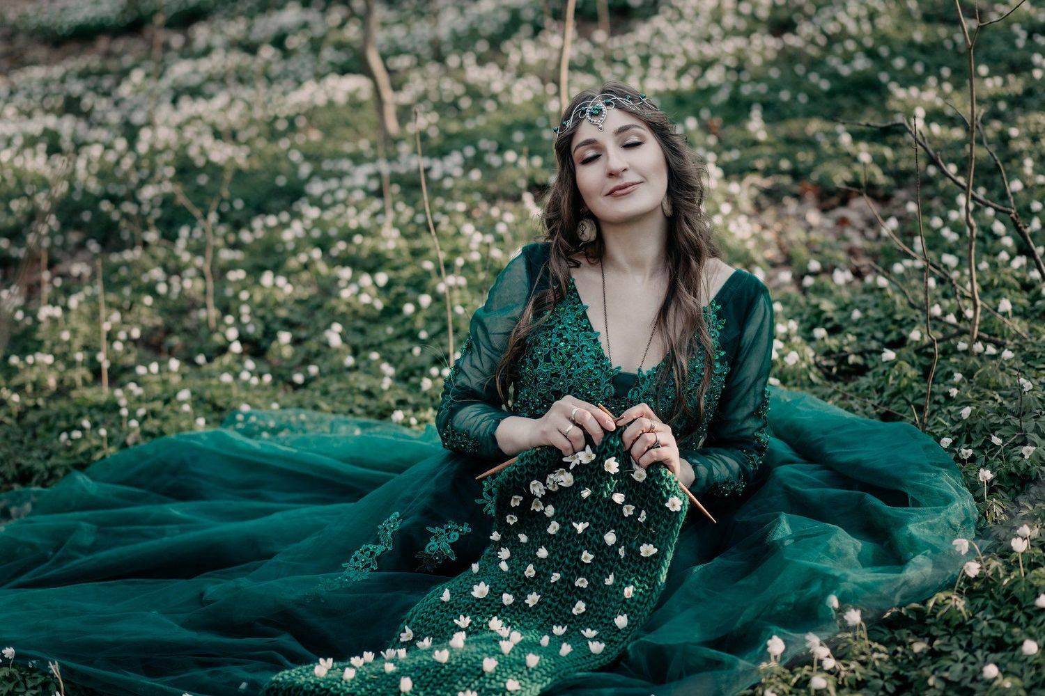 Girl-Spring. Автор: Mila Agafonova spring, april, flowers, Mila Agafonova