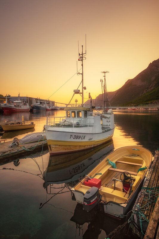 норвегия, сенья, senja, norway, рассвет, dawn, хусёй, husoy, корабли, рыбаки Рыбацкий городок Хусёйphoto preview