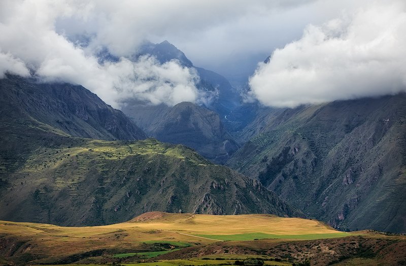 Peru, Andes, Cusco, mountains, mountain range, autumn, landscape, nature, inspiration, outdoor, scenery Stunning view on the Andes. Districts of Cusco. South Americaphoto preview