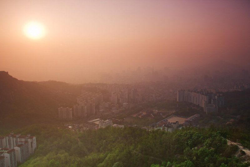 рассвет/закат в Сеулеphoto preview