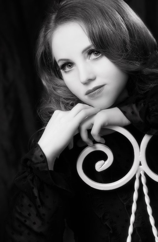 портрет;ч/б * * *photo preview