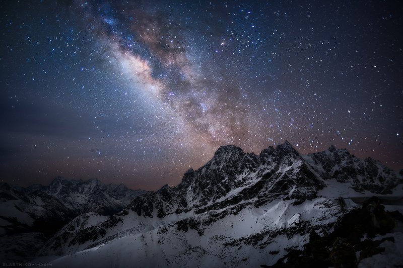непал, гокио, гималаи, снег, вершина, звезды, тишина, галактика, ночь, тьма, высота, путешествия, первал, nepal, gokyo, travel, sky, trekking, travel, night, nightphotography, explore, sky, stars, galaxy   Открытый космосphoto preview