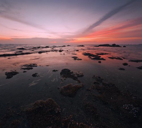 Sunset on the north side of town