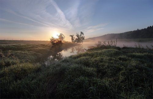 утро на реке