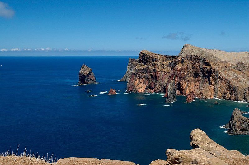 мадейра, скалы, океан, атлантика, ветер madeira, ponta de são lourençophoto preview