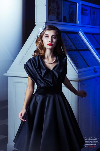 Black Dress Vintage Editorial
