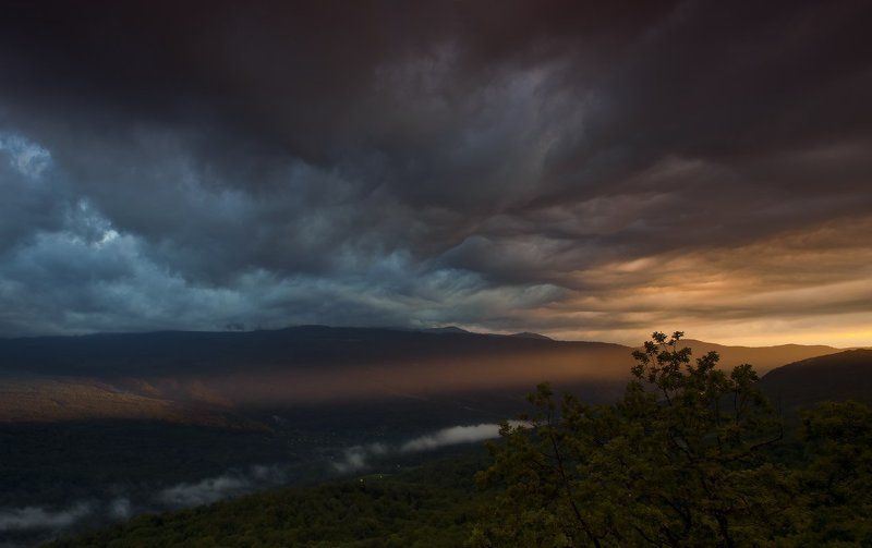 горы, закат Позови меня..photo preview