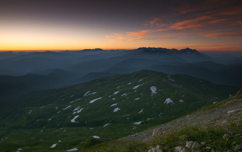 горы , оштен, рассвет Рассвет в горахphoto preview