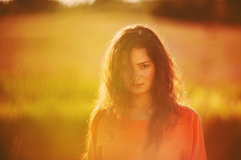 портрет,девушка,поле,лето ***photo preview